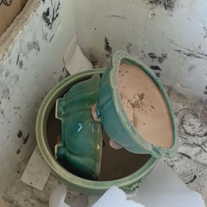 无铅玻璃用****6石湾公仔花盆3个