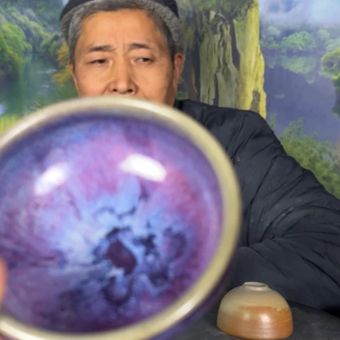 泰***师陶摆件犊泉钧窑作品欣赏