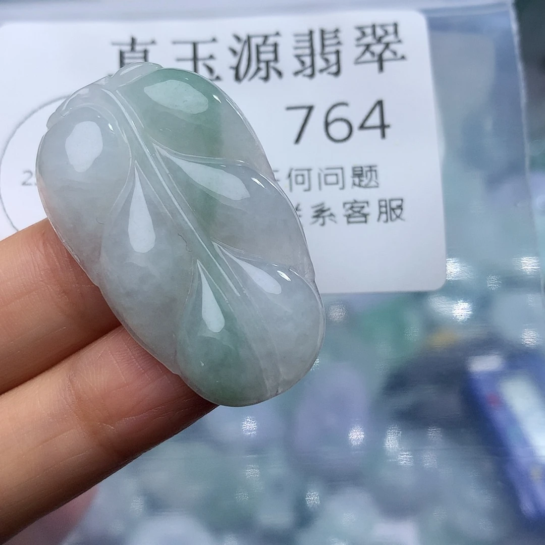 翡翠未镶嵌颈饰764