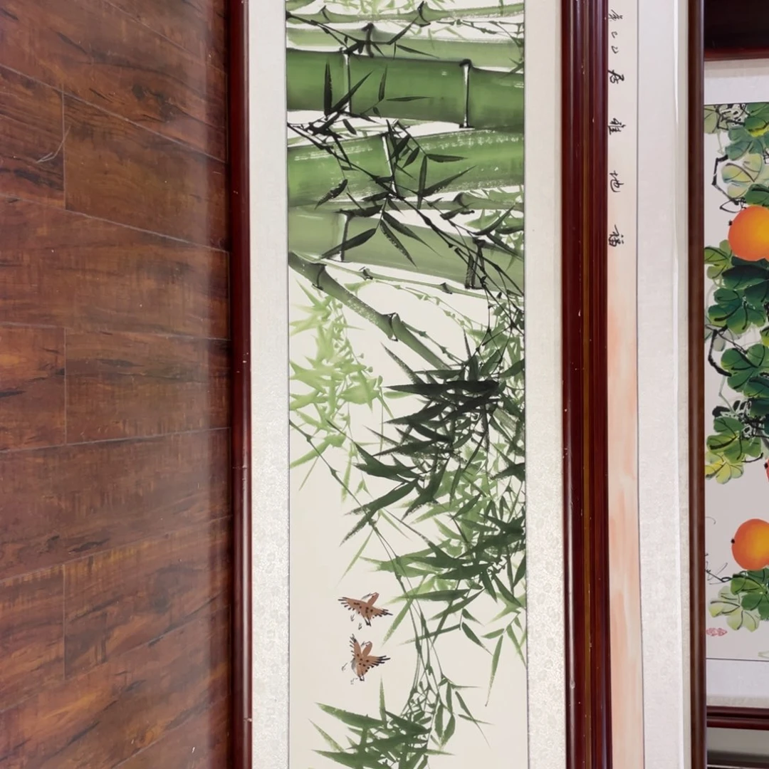 国画带框尺寸48*163厘米