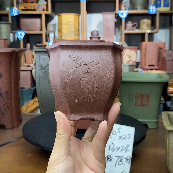 花盆紫砂紫泥小盆