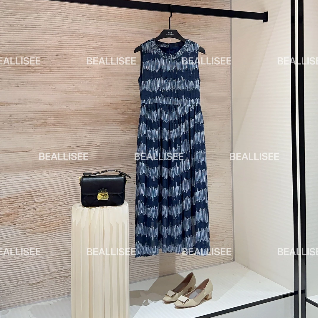 【宠粉价】夏季新款无袖显瘦国风时尚气质宽松连衣裙W-A875