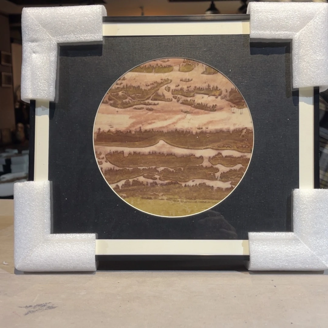 彩石32/28 三峡清江画面石