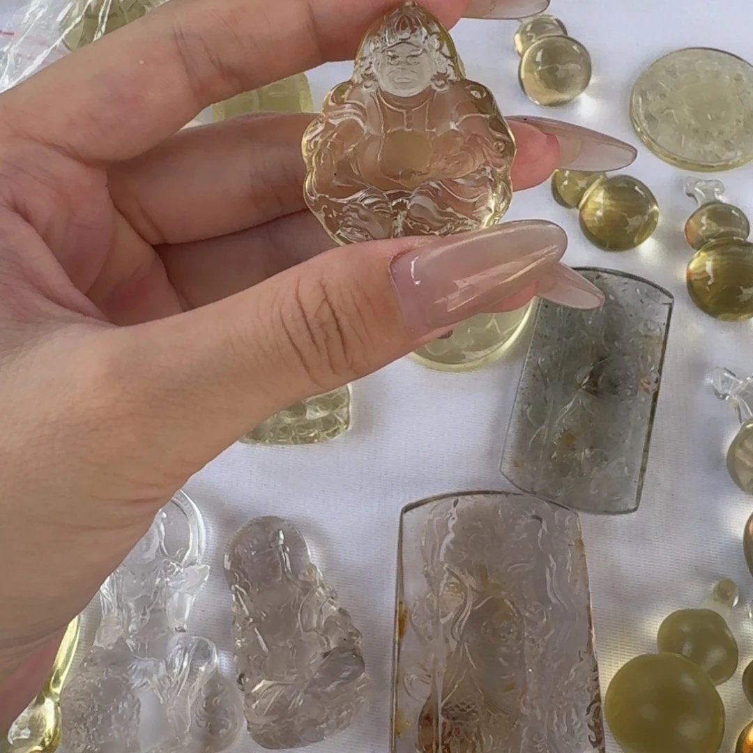 半***客烟晶手链银S925镶嵌雕刻