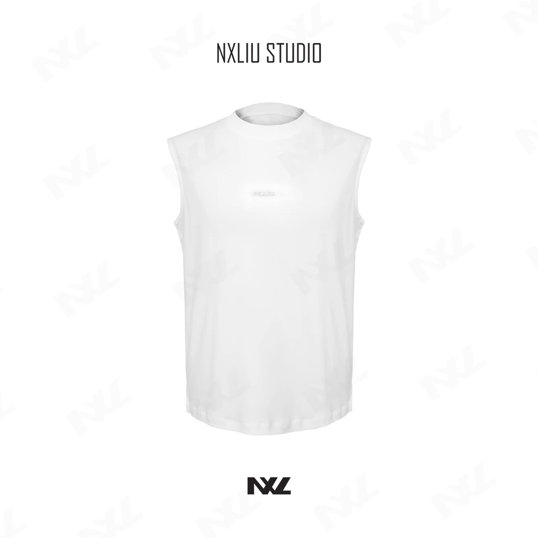 NX 【桑蚕丝背心】男生夏季内搭外穿时尚休闲宽松打底上衣6378