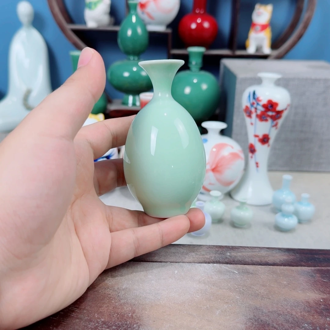陶瓷手工小花器摆件