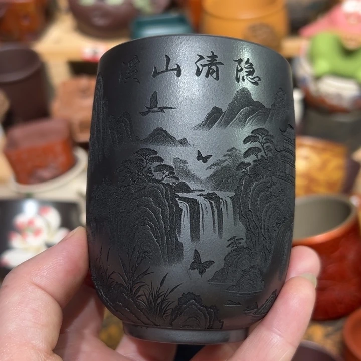 茶杯紫砂宜兴紫砂主人杯