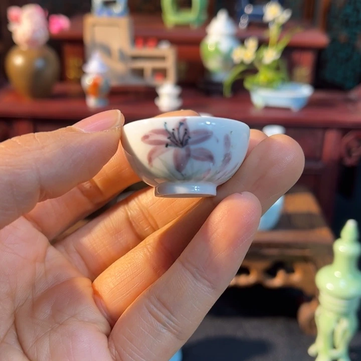 摆件微陶老王迷你花瓶