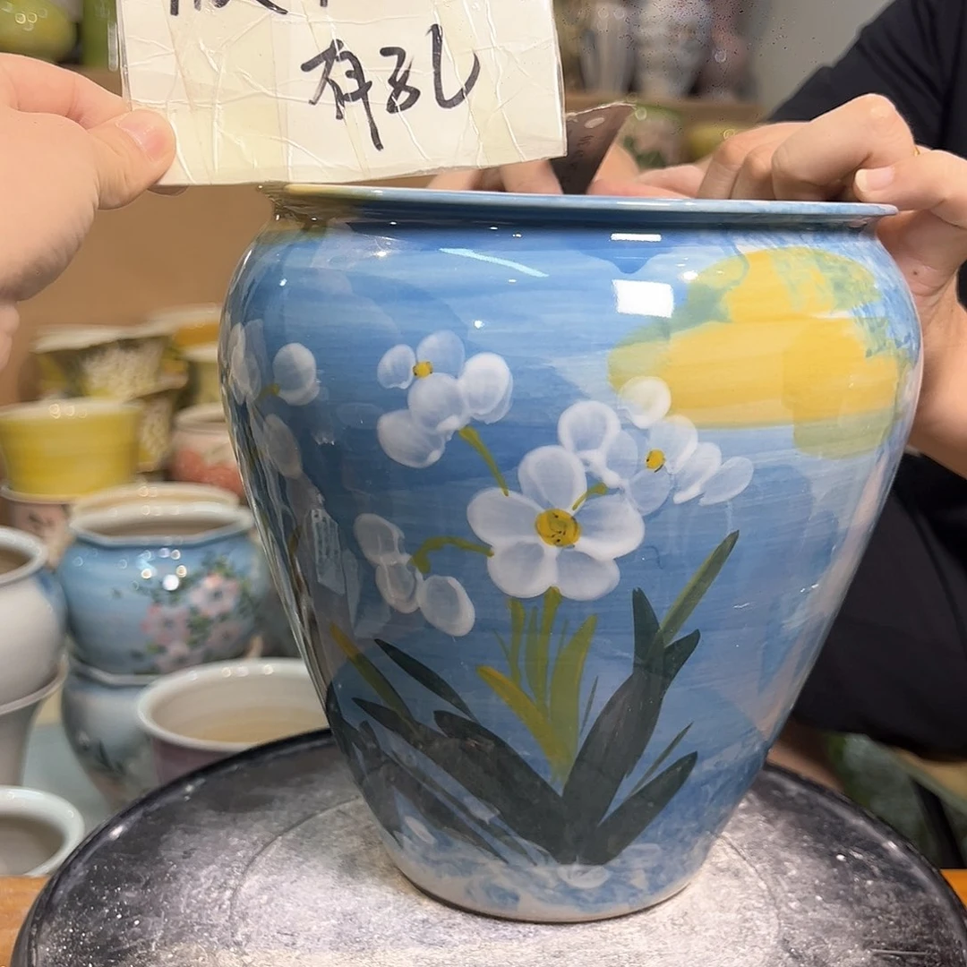 景德镇陶瓷花盆123