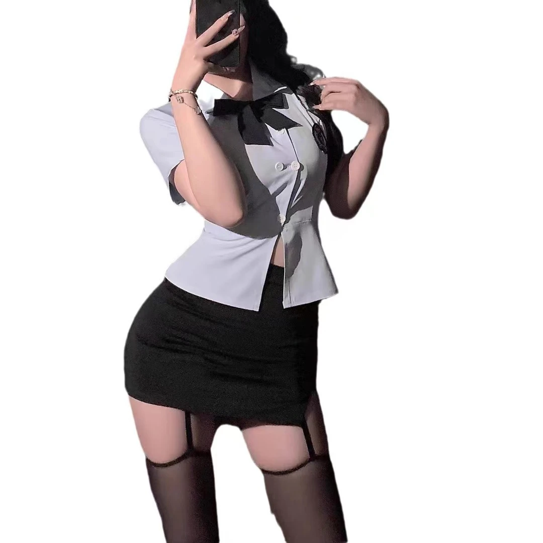 性感职业套装角色扮演紧身制服OL内衣小胸女