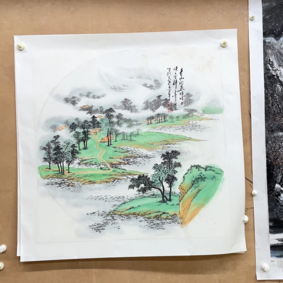 国画手绘国画，精品斗方