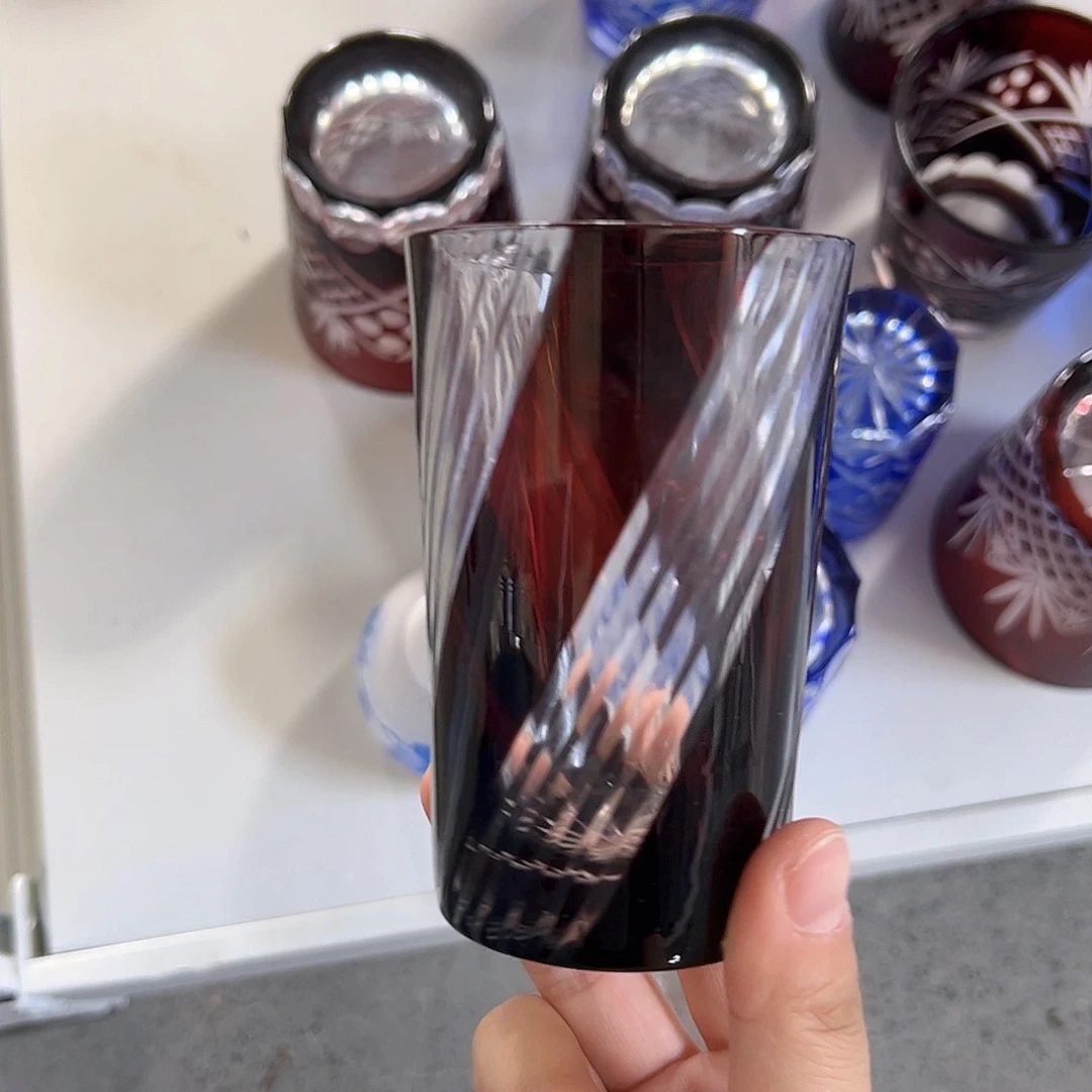 水晶玻璃高脚款微瑕一个