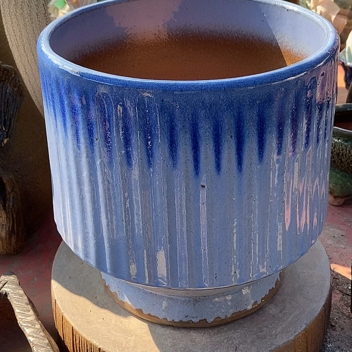 紫砂花盆口22高度22瑕疵