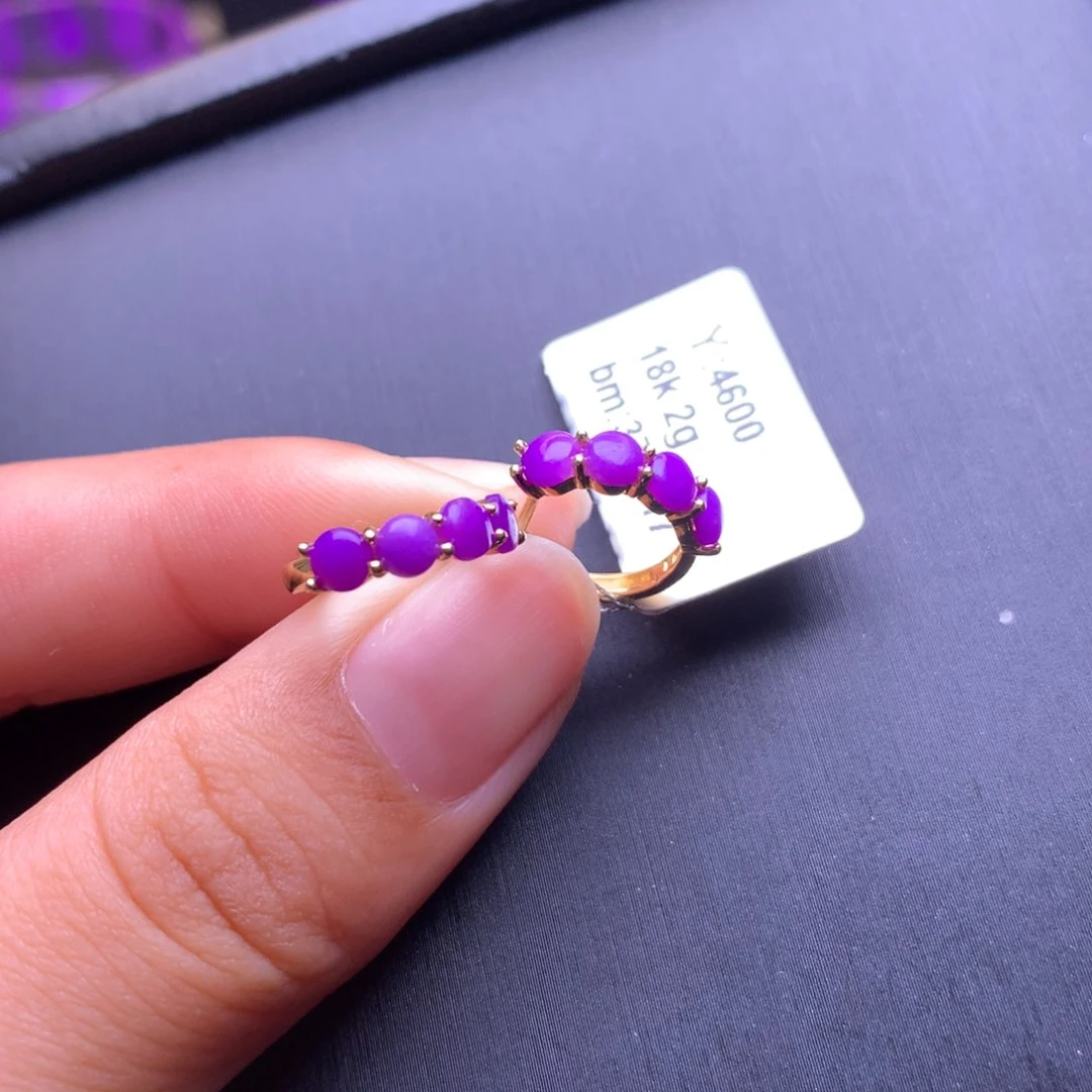 苏纪石（舒俱来）18K金镶嵌耳坠