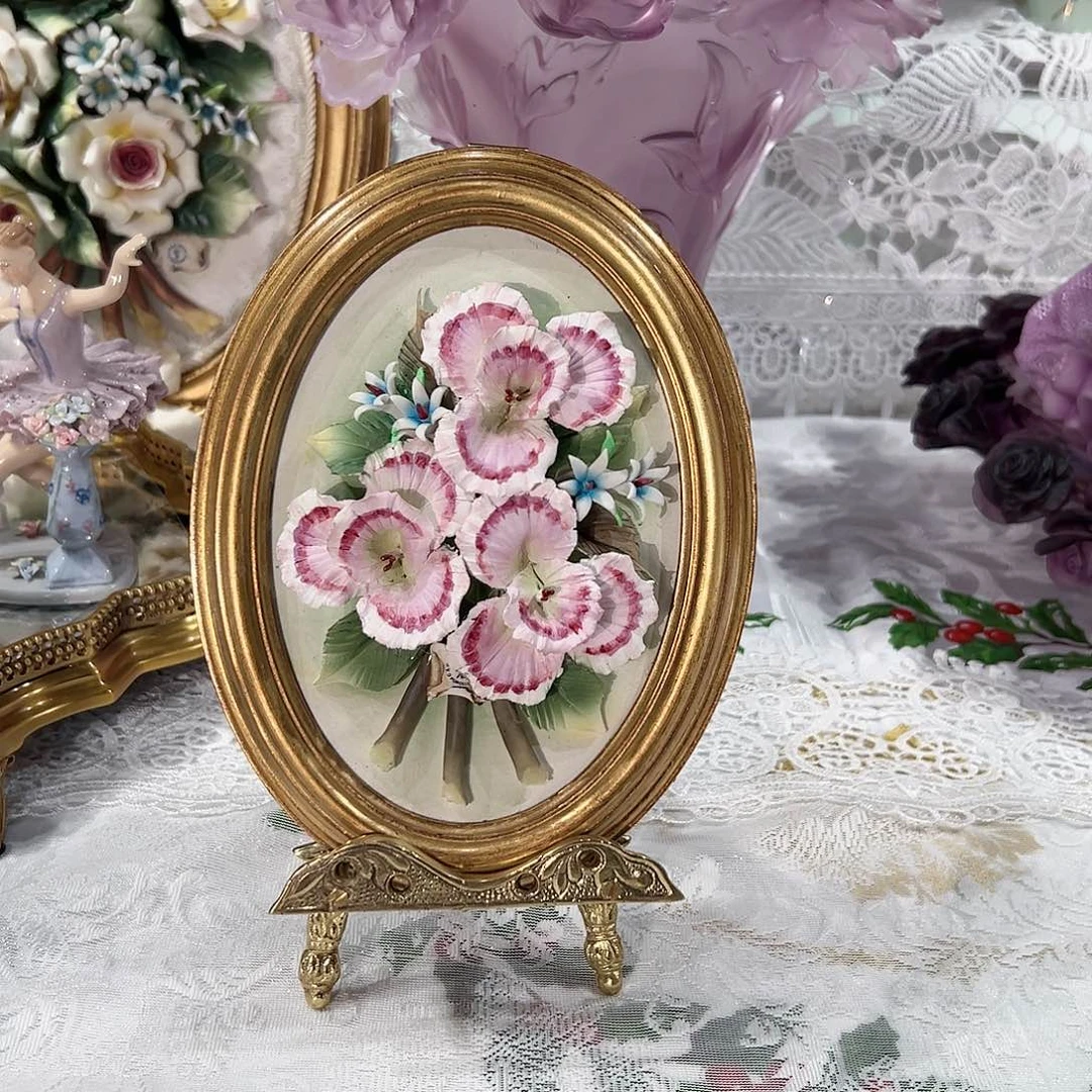 陶瓷意大利陶瓷花挂画摆盘