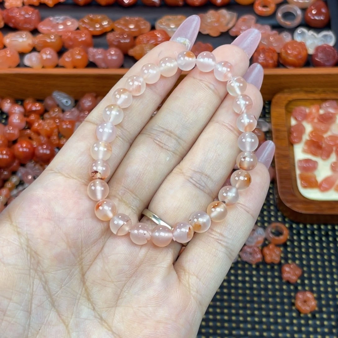 未镶嵌配饰南红玛瑙单圈7mm