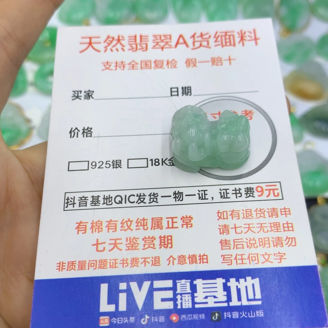 翡翠颈饰未镶嵌翡翠