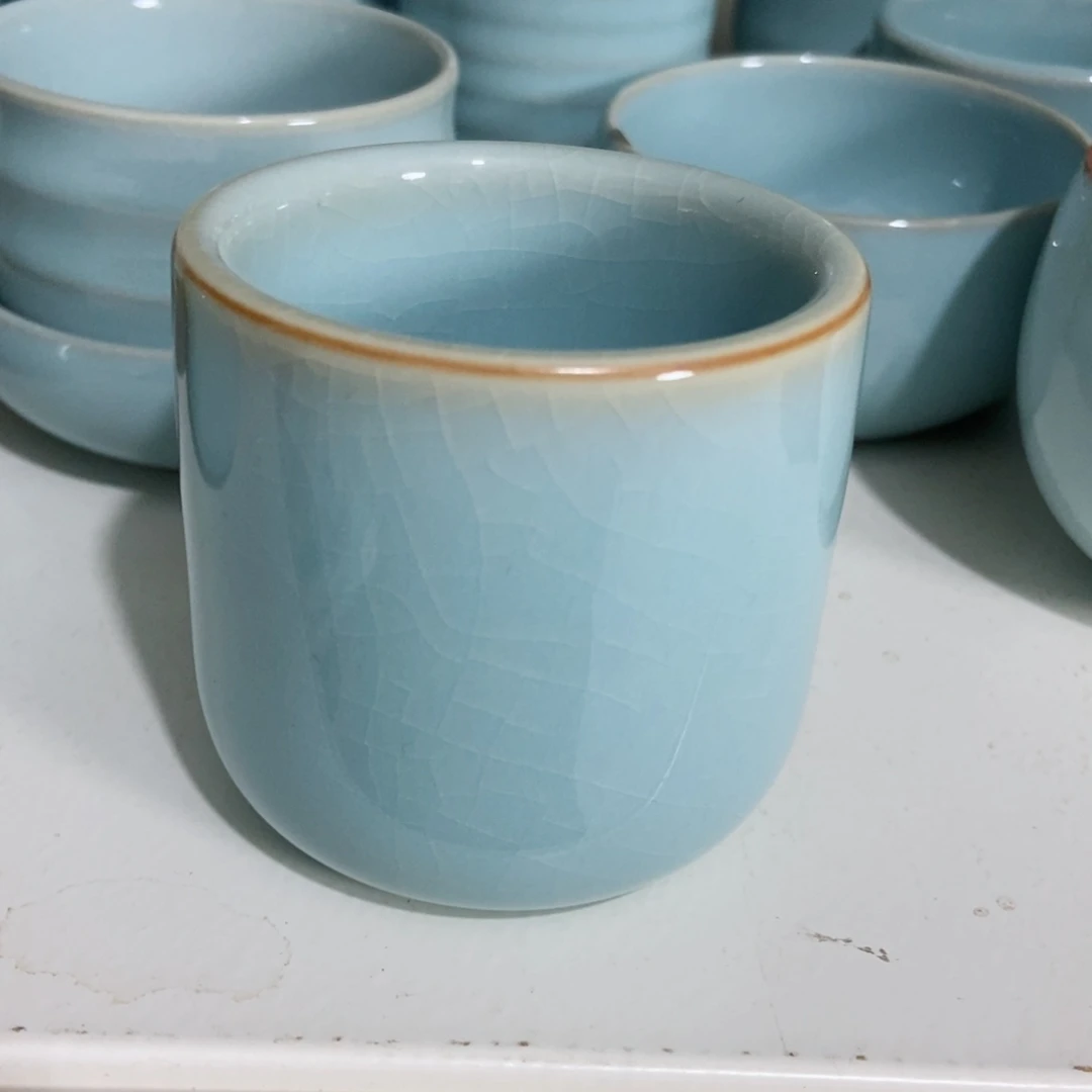 瓷片原产地原矿汝瓷～单杯