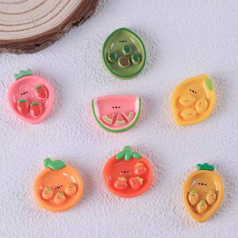 可爱蔬菜水果盘子diy钥匙扣