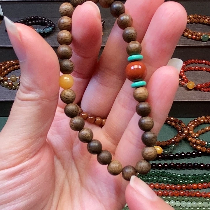 手串沉香未镶嵌0.6