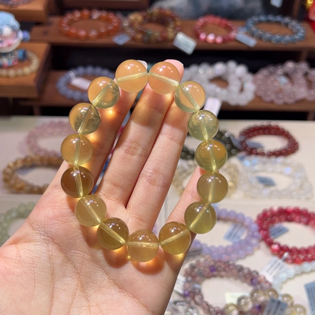 手链未镶嵌水晶14m赞比亚黄水晶