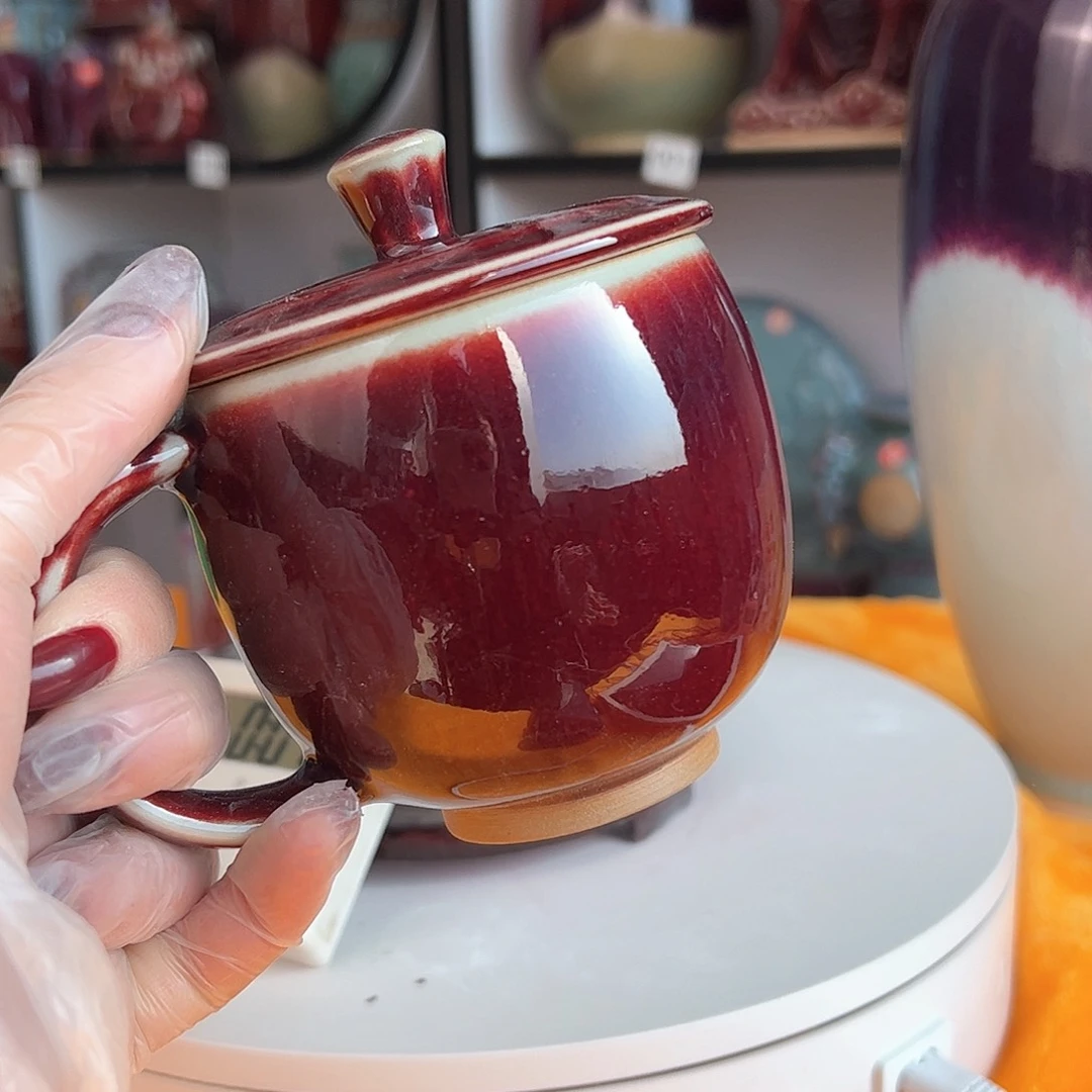 摆件古**止郑家钧窑摆件