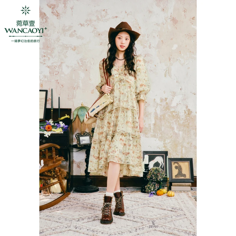 【情调文艺】菀壹2025夏季新款连衣裙Q06860421