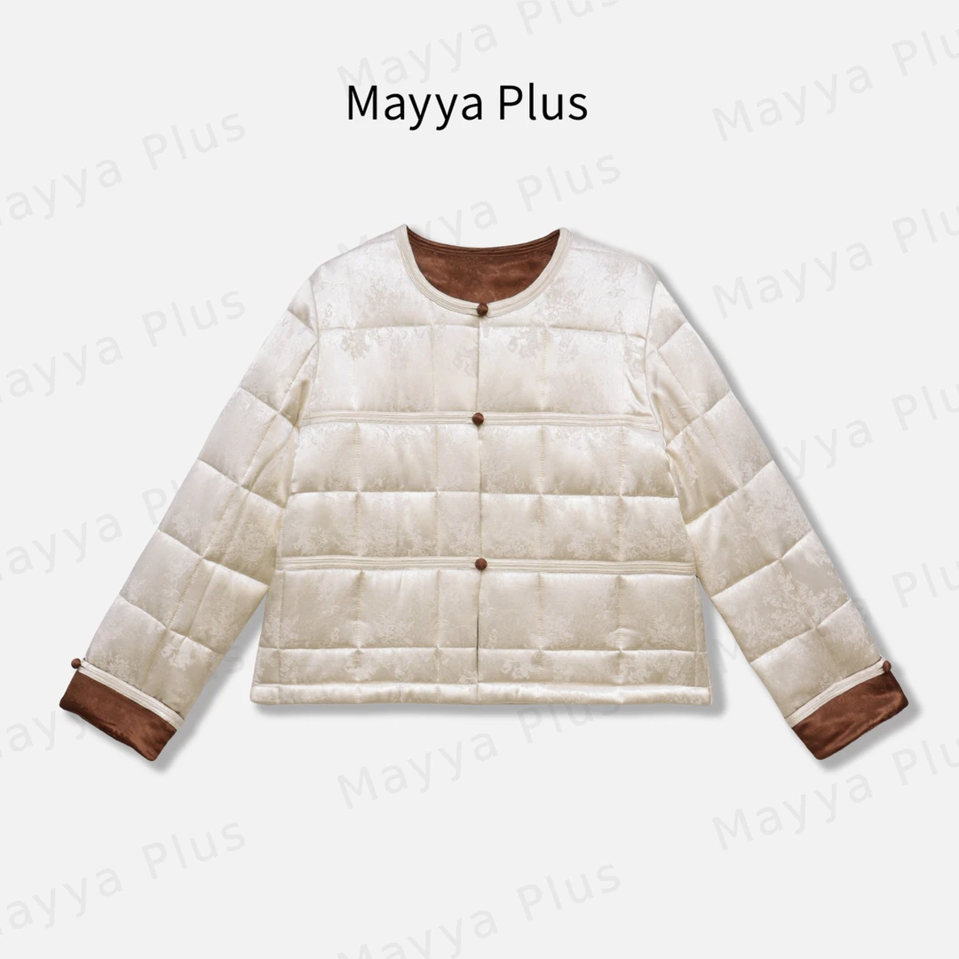 【山月诗】Mayya Plus麦芽定制国风新中式百搭显瘦棉衣外套32546898