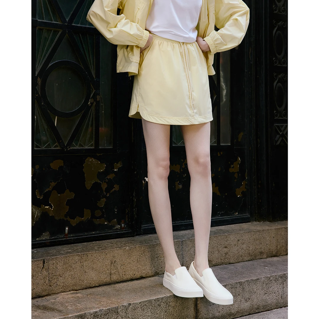 navigare意大利小帆船多巴胺户外运动短裤女士松紧腰防走光裙裤