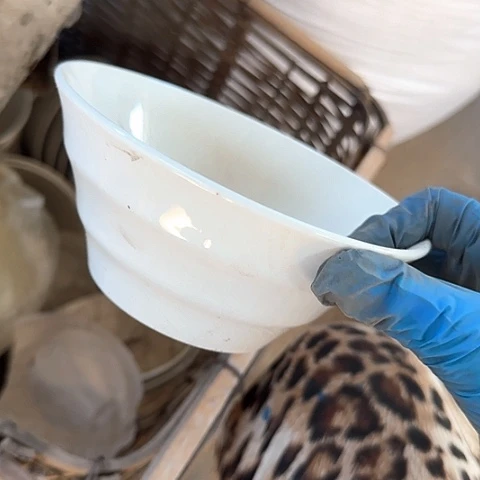 瓷片国营厂库存微瑕15厘米