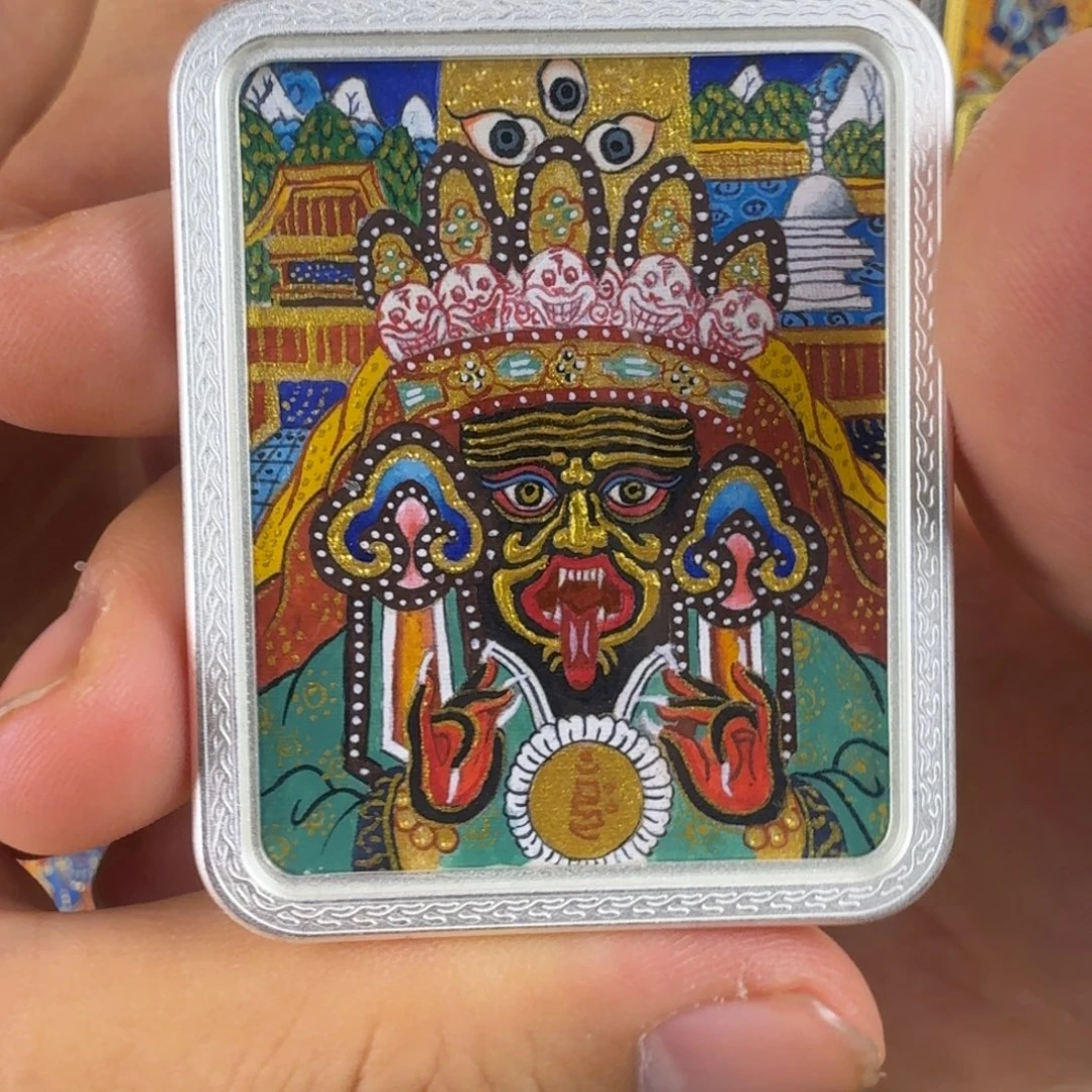 吊坠纯手绘扎基拉姆唐卡
