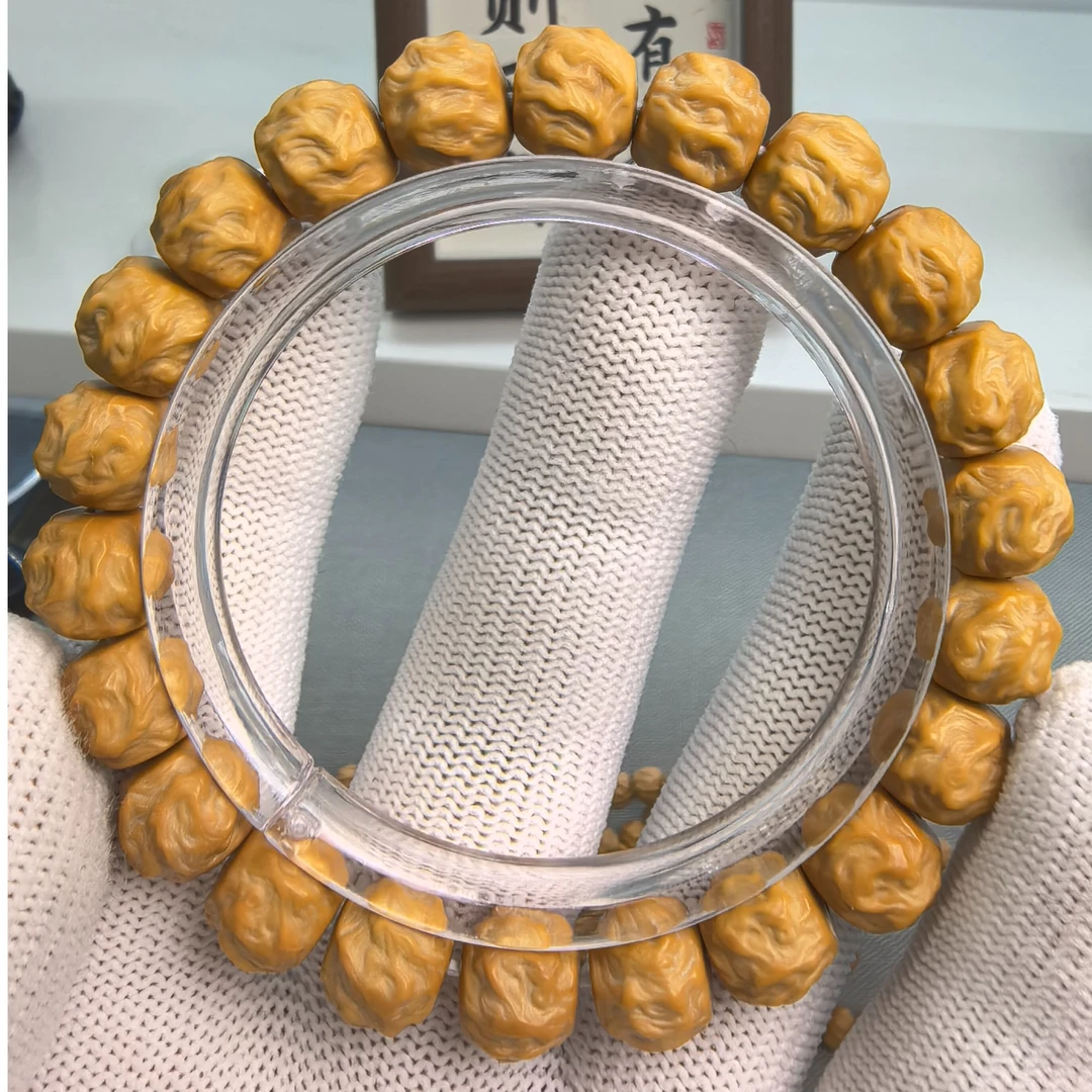 全品无瑕龙蛇之变小馒头料猴头手串