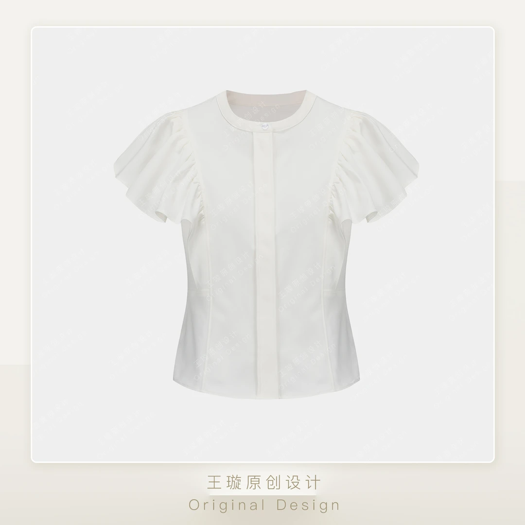 璇之恋·王璇锦夏衬衫（白色）王璇原创设计