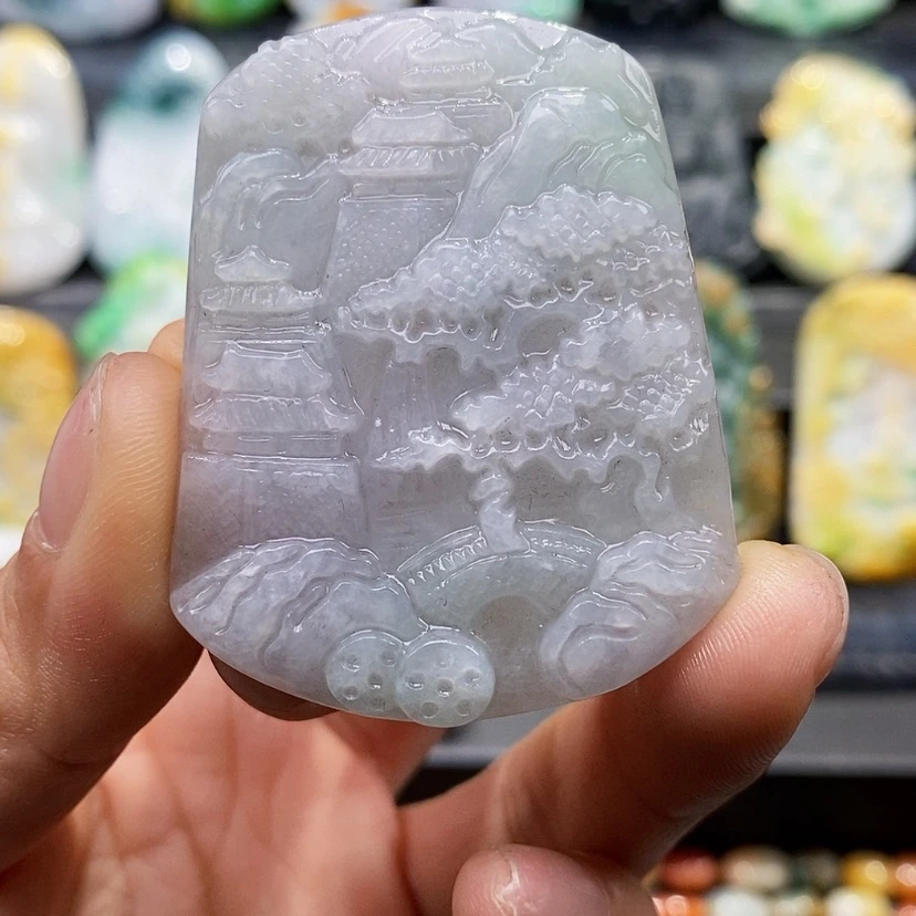 【闪购商品】翡翠颈饰未镶嵌翡翠A货一物一证