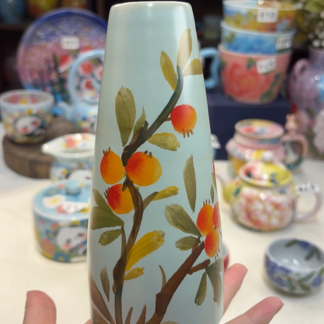 景德镇手绘高温釉下彩陶瓷茶具