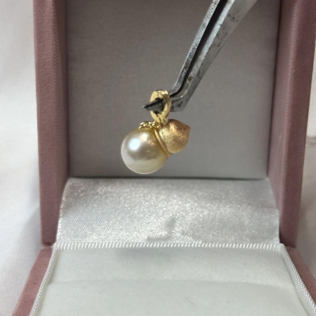 【YzzM珍珠】海水“发财金”南洋金珠葫芦万能扣吊坠精致设计款