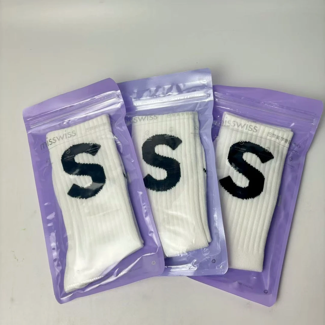 5A抗菌棉袜长袜0814-5