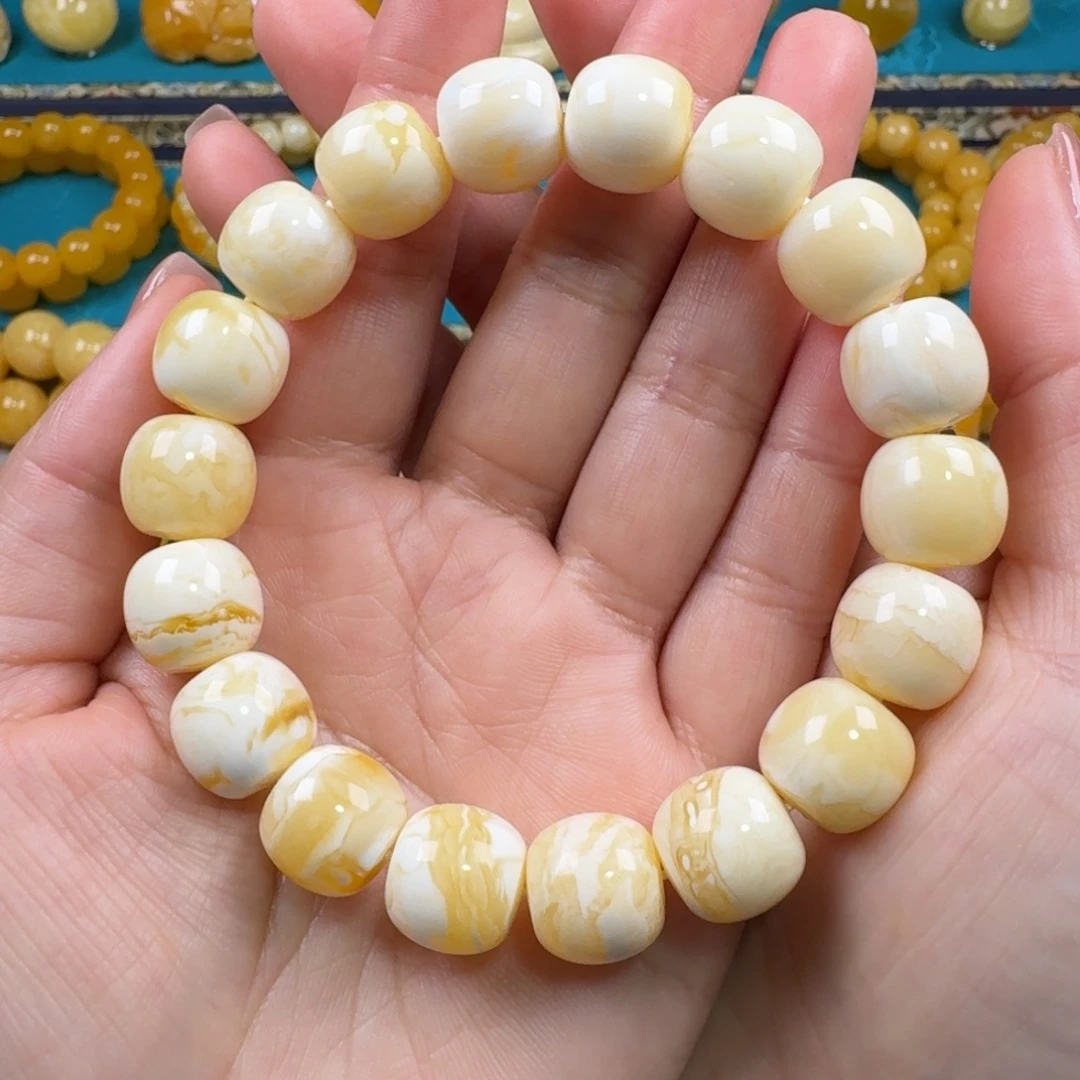 琥珀未镶嵌手链同料