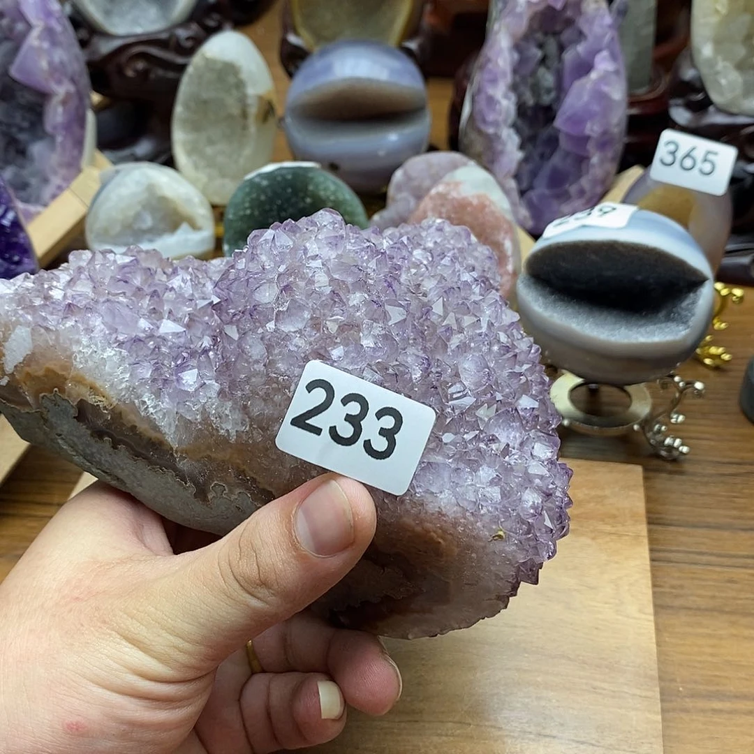 紫晶摆件未镶嵌紫晶花 摆件