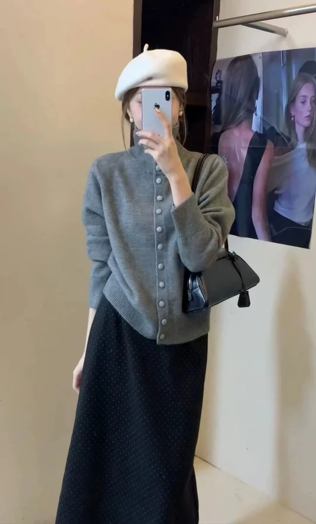 开衫针织毛线新款 搭配柔软亲肤气质时尚百搭秋冬轻奢显瘦