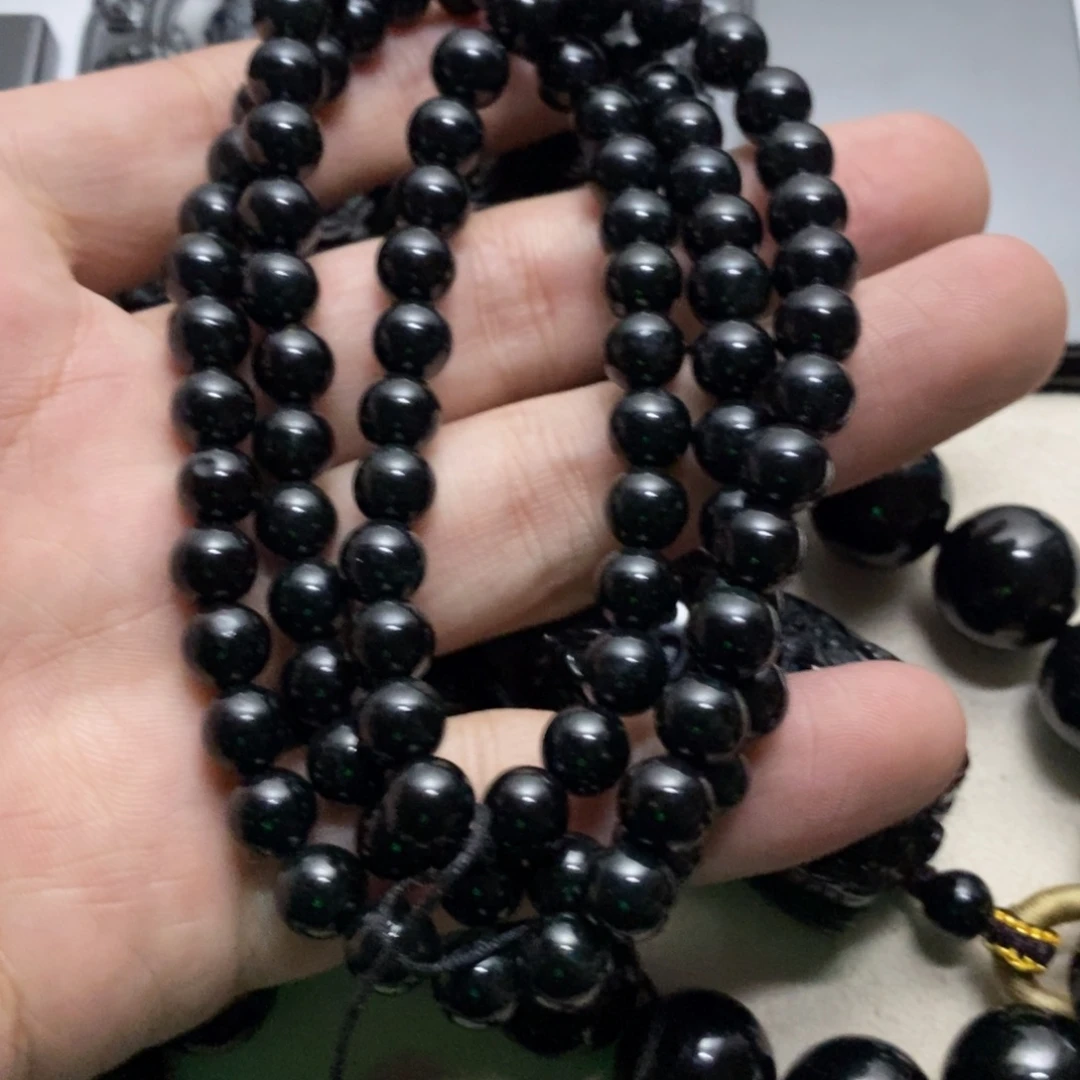 翡翠未镶嵌颈饰项链