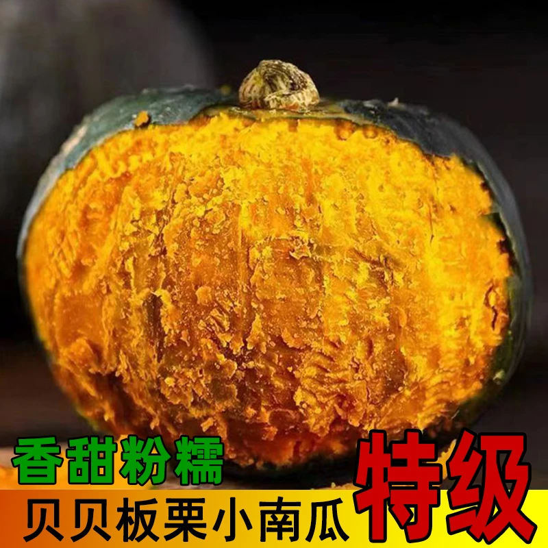 板栗味小南瓜贝贝南瓜 正宗当季新鲜采摘香甜软糯 低脂粗粮礼盒装