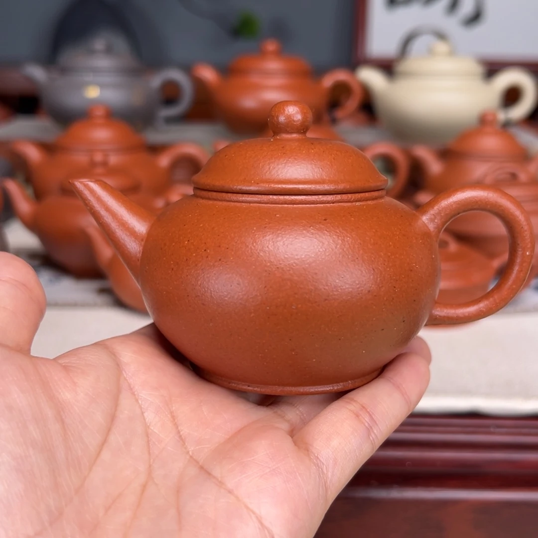 茶壶紫砂宝山红泥160