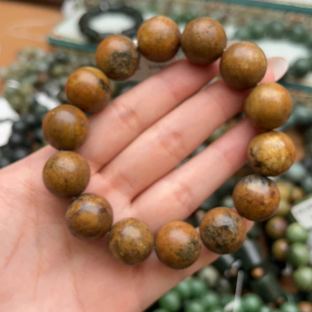 和田玉手串1204d拍一发一