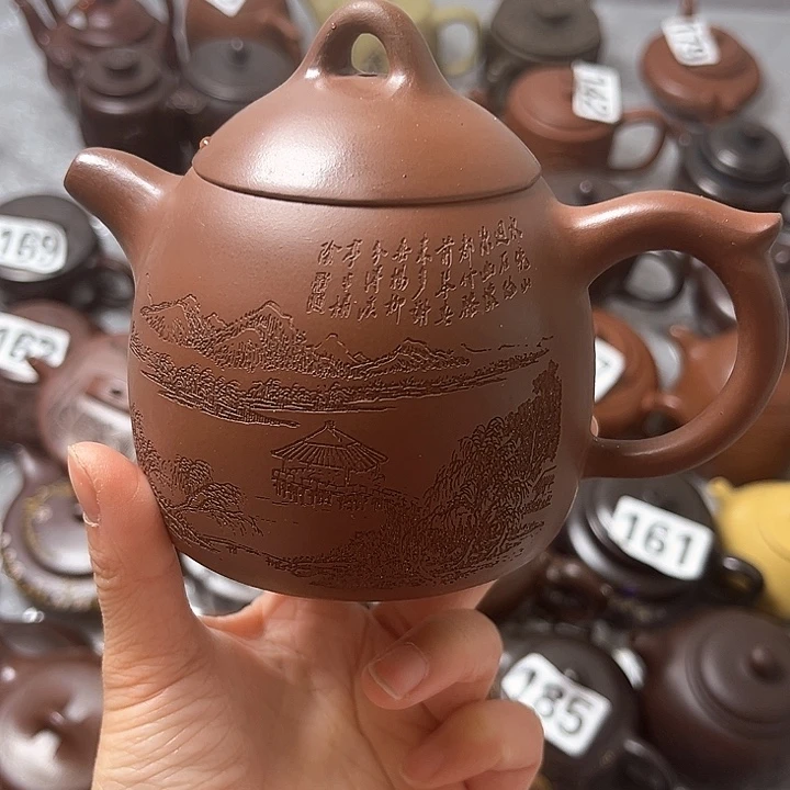 紫砂茶壶紫砂半手