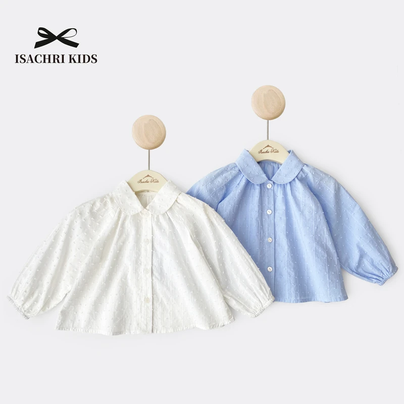 【6.18反季清】女童衬衣纯棉长袖儿童衬衫春秋季宝宝上衣 IS160