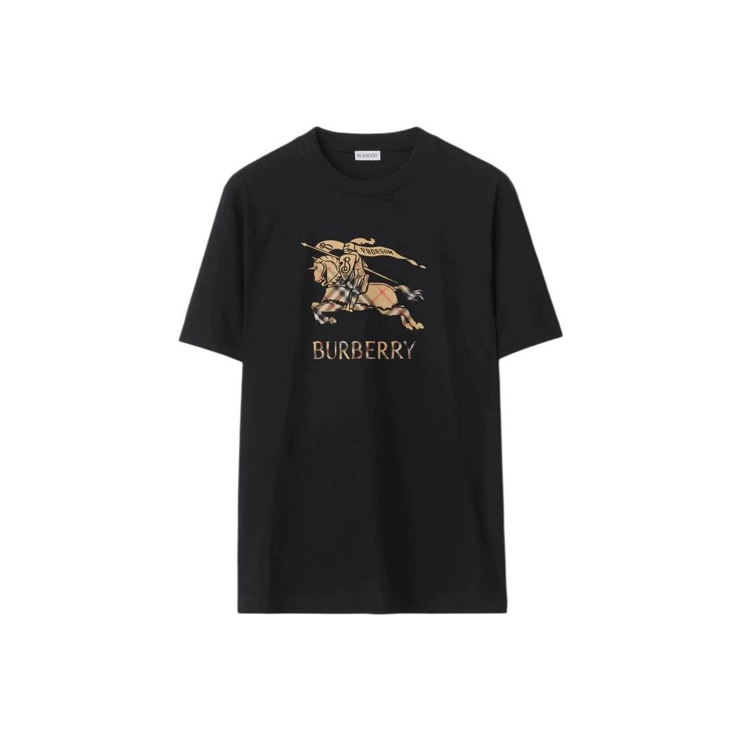 未使用 BURBERRY/博柏利 渐变马术骑士徽标短袖T恤 8119013 mb
