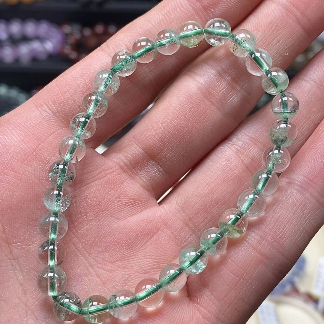 水晶手串未镶嵌翠幽灵6.1