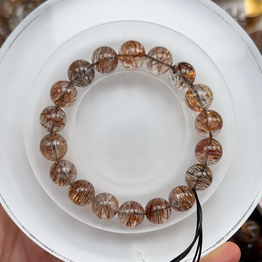 水晶手链未镶嵌黑金超七多样性发其一