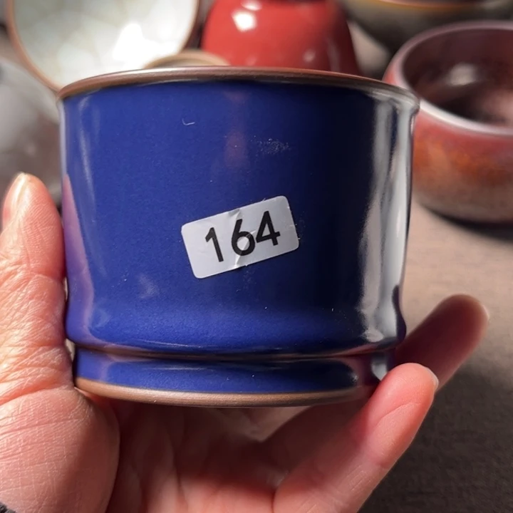 大*佛青不开片容天杯微瑕